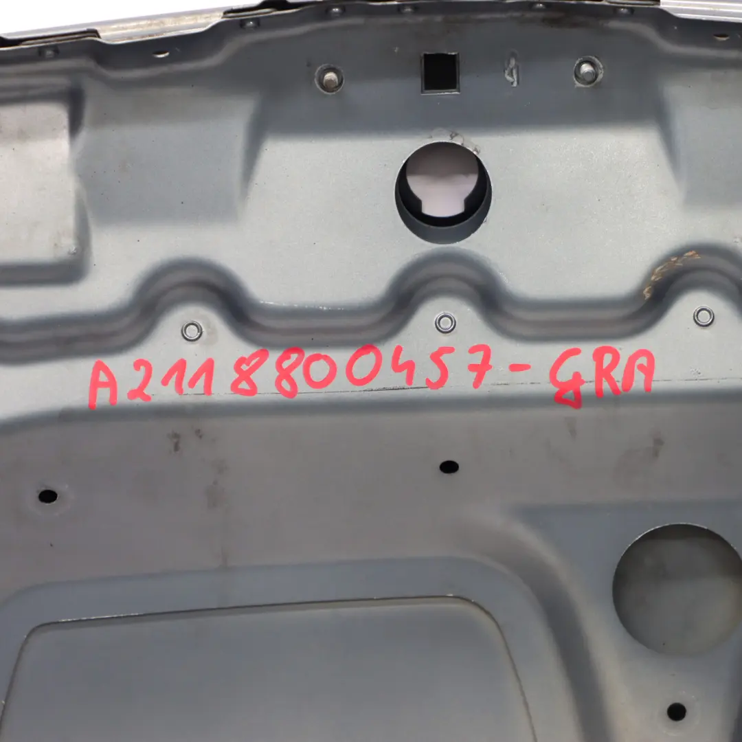 Mercedes W211 Hood Bonnet Trim Panel Covering - SKU A2118800457-GRA - Part number A2118800457