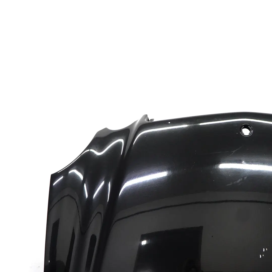 Hood Bonnet Trim Panel Covering Obsidian Black Metallic - 197 to Mercedes W211 with Part number A2118800457 Mercedes W211 Hood Bonnet Trim Panel Covering Obsidian Black Metallic - 197 - SKU A2118800457-OB - Part number A2118800457