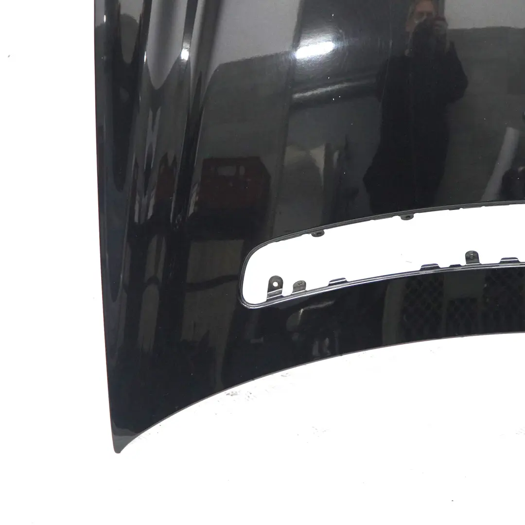 Hood Bonnet Trim Panel Covering Obsidian Black Metallic - 197 to Mercedes W211 with Part number A2118800457 Mercedes W211 Hood Bonnet Trim Panel Covering Obsidian Black Metallic - 197 - SKU A2118800457-OB - Part number A2118800457