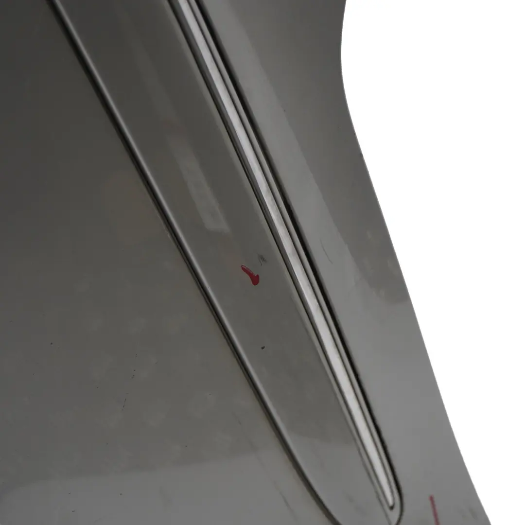 Bumper Trim Panel Brilliant Silver Metallic - 744 to Mercedes W211 Rear with Part number A2118800740 Mercedes W211 Rear Bumper Trim Panel Brilliant Silver Metallic - 744 - SKU A2118800740-BRS - Part number A2118800740