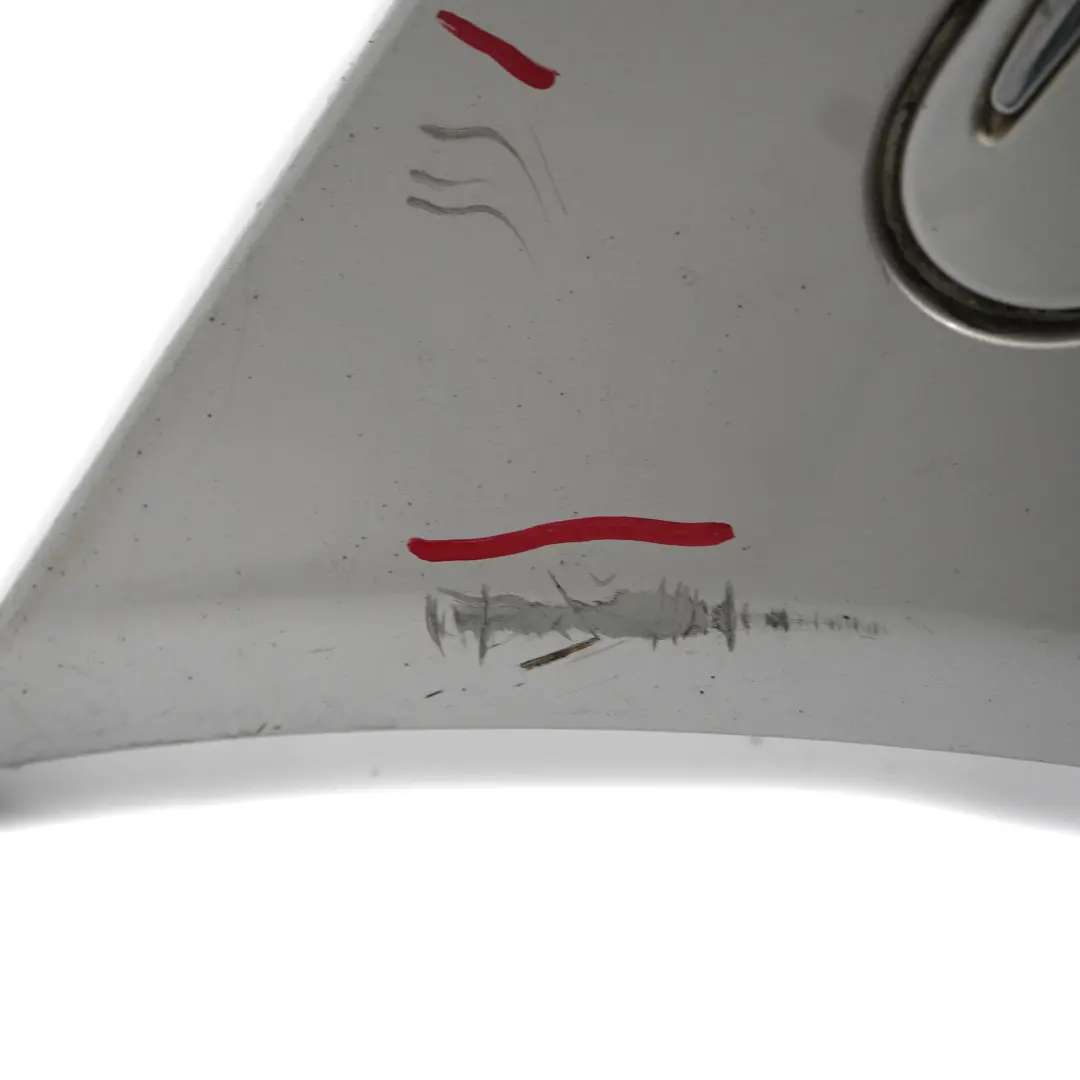 Mercedes W211 Rear Bumper Trim Panel Brilliant Silver Metallic - 744 - SKU A2118800740-BRS - Part number A2118800740