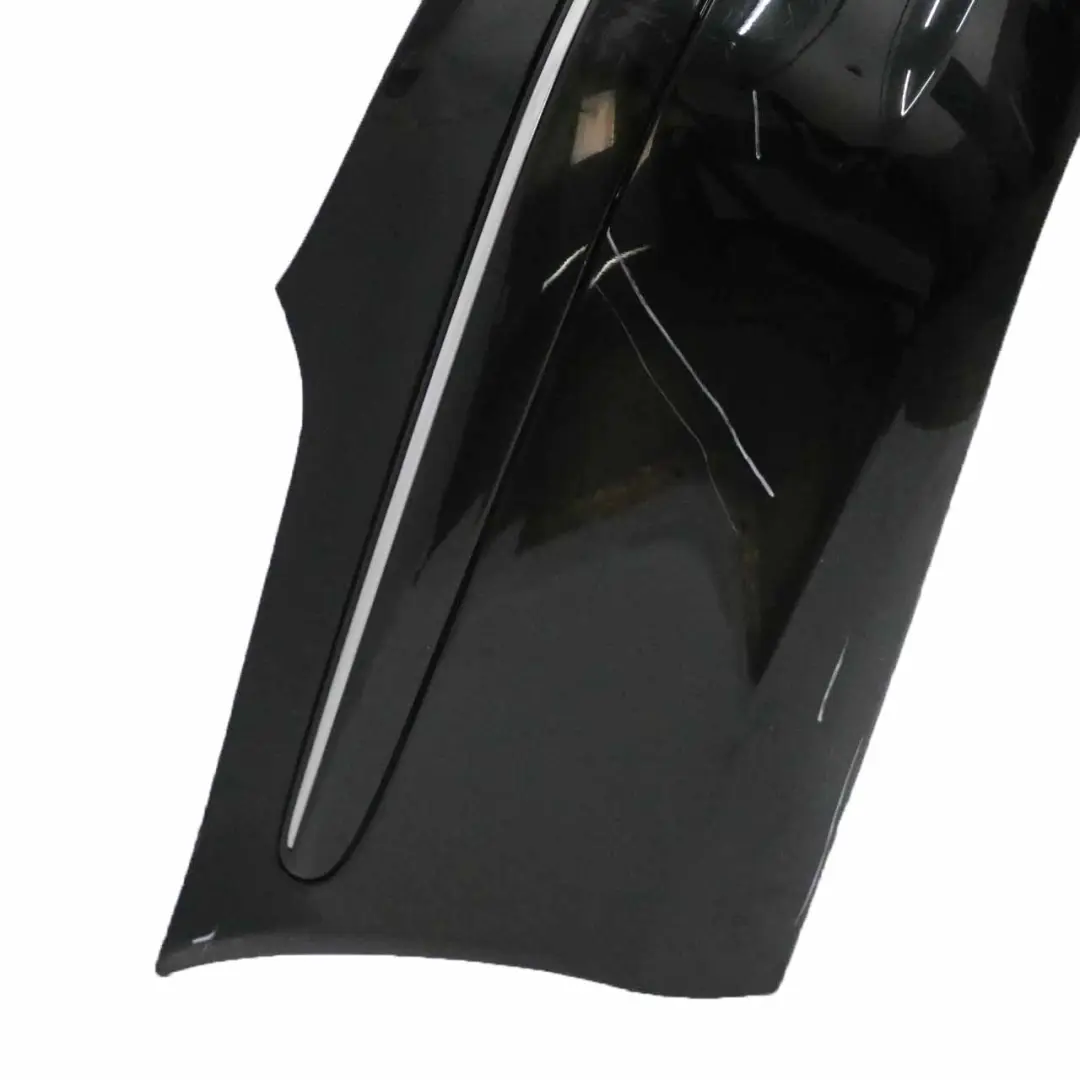 Bumper Trim Panel Cover Melanite Black Metallic - 185 to Mercedes W211 Rear with Part number A2118800740 Mercedes W211 Rear Bumper Trim Panel Cover Melanite Black Metallic - 185 - SKU A2118800740-MEB - Part number A2118800740