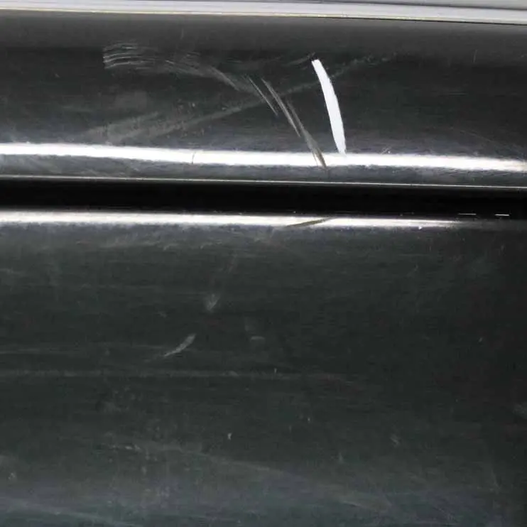 Mercedes W211 Rear Bumper Trim Panel Cover Melanite Black Metallic - 185 - SKU A2118800740-MEB - Part number A2118800740