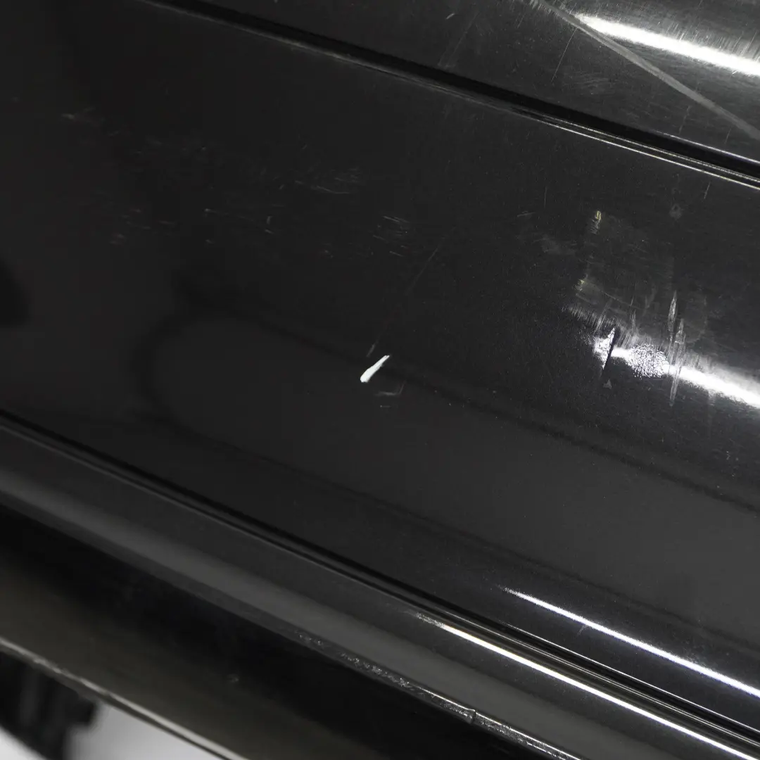 Bumper Trim Panel Cover Obsidian Black Metallic - 197 to Mercedes W211 Rear with Part number A2118800740 Mercedes W211 Rear Bumper Trim Panel Cover Obsidian Black Metallic - 197 - SKU A2118800740-OB - Part number A2118800740