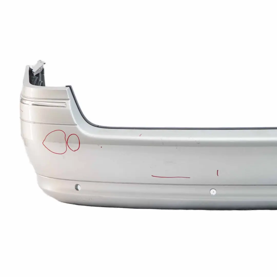 Bumper Mercedes S211 Estate Trim Panel Brilliant Silver Metallic - 744 to Rear with Part number A2118801283 Rear Bumper Mercedes S211 Estate Trim Panel Brilliant Silver Metallic - 744 - SKU A2118801283-BS - Part number A2118801283
