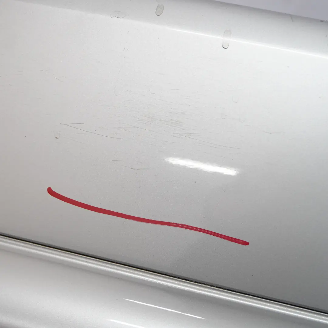 Bumper Mercedes S211 Estate Trim Panel Brilliant Silver Metallic - 744 to Rear with Part number A2118801283 Rear Bumper Mercedes S211 Estate Trim Panel Brilliant Silver Metallic - 744 - SKU A2118801283-BS - Part number A2118801283