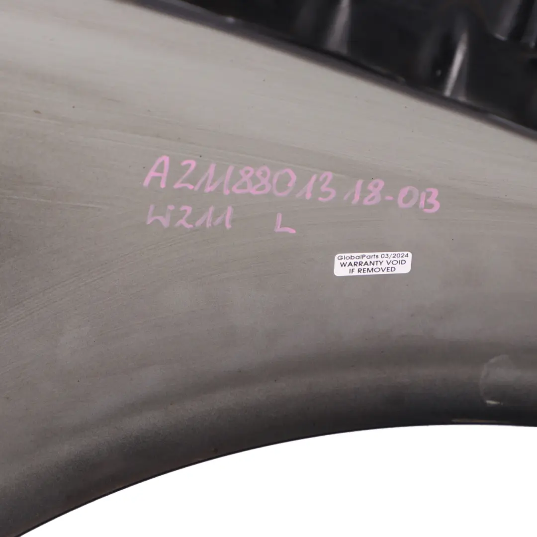 Wing Panel Front Left N/S Side Fender Obsidian Black - 197 to Mercedes W211 with Part number A2118801318 Mercedes W211 Wing Panel Front Left N/S Side Fender Obsidian Black - 197 - SKU A2118801318-OB - Part number A2118801318