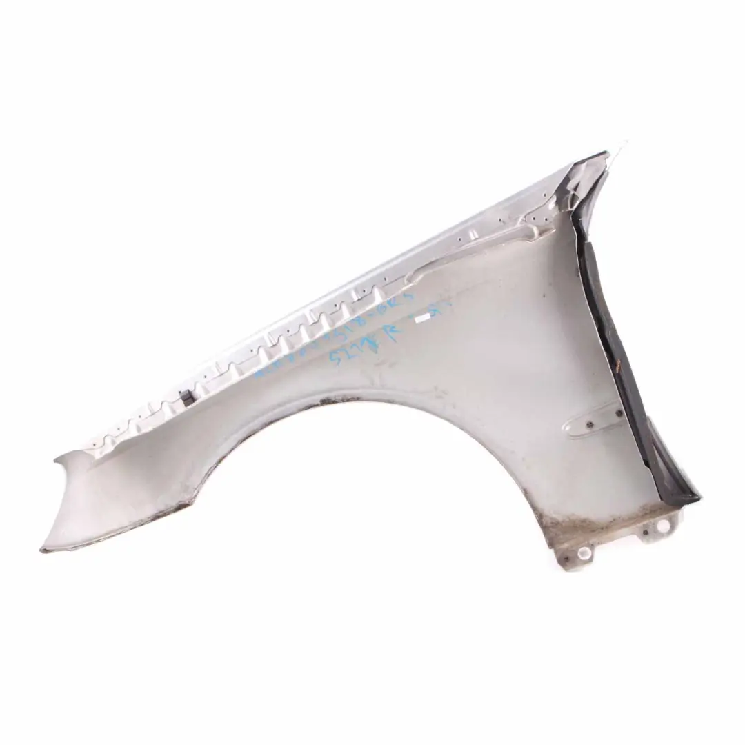 Front Right O/S Side Panel Wing Fender Brilliant Silver - 744U to Mercedes W211 with Part number A2118801418 Mercedes W211 Front Right O/S Side Panel Wing Fender Brilliant Silver - 744U - SKU A2118801418-BRS - Part number A2118801418