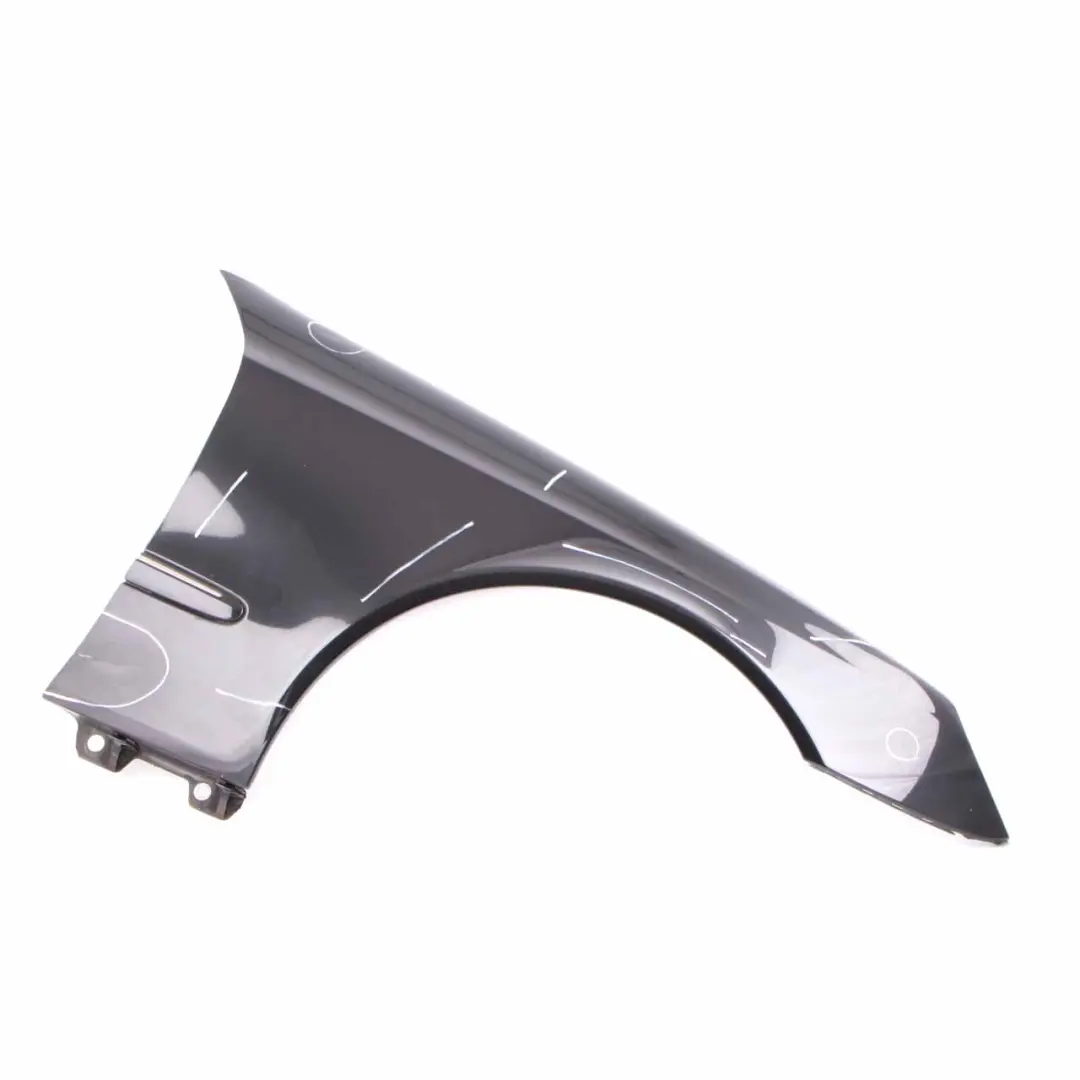 Side Panel Front Right O/S Wing Fender Obsidian Black - 197 to Mercedes W211 with Part number A2118801418 Mercedes W211 Side Panel Front Right O/S Wing Fender Obsidian Black - 197 - SKU A2118801418-OB - Part number A2118801418
