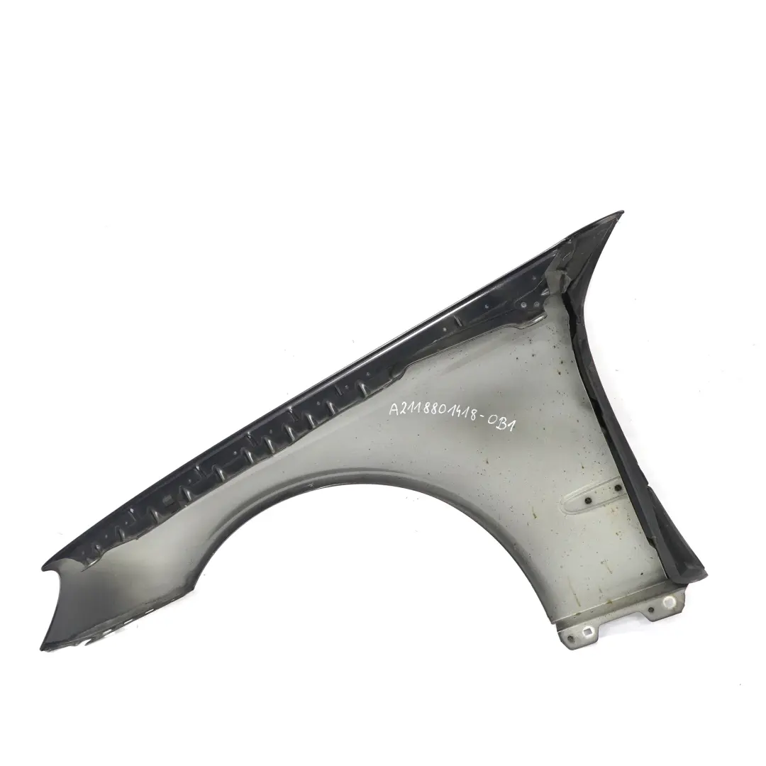 Side Panel Front Right O/S Wing Fender Obsidian Black - 197 to Mercedes W211 with Part number A2118801418 Mercedes W211 Side Panel Front Right O/S Wing Fender Obsidian Black - 197 - SKU A2118801418-OB1 - Part number A2118801418