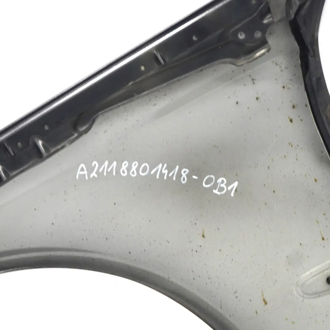 Mercedes W211 Side Panel Front Right O/S Wing Fender Obsidian Black - 197 - SKU A2118801418-OB1 - Part number A2118801418