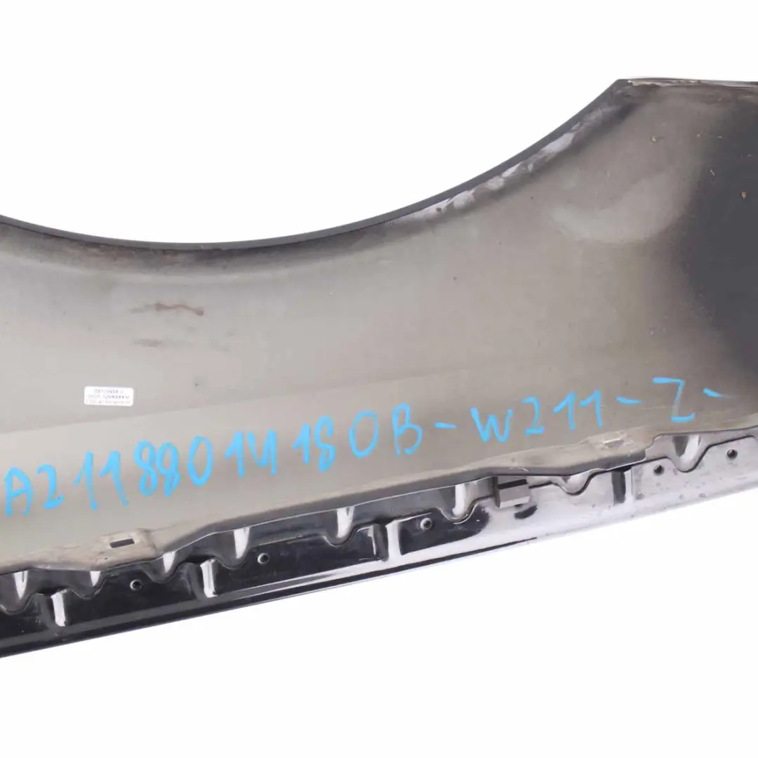 Side Panel Front Right O/S Wing Fender Obsidian Black - 197 to Mercedes W211 with Part number A2118801418 Mercedes W211 Side Panel Front Right O/S Wing Fender Obsidian Black - 197 - SKU A2118801418-OB - Part number A2118801418