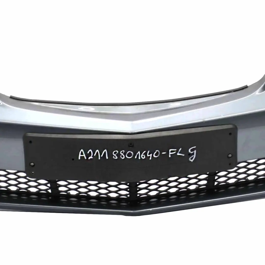 Mercedes W211 Front Bumper Trim Panel Flint Grey Metallic - 368 - SKU A2118801640-FLG - Part number A2118801640