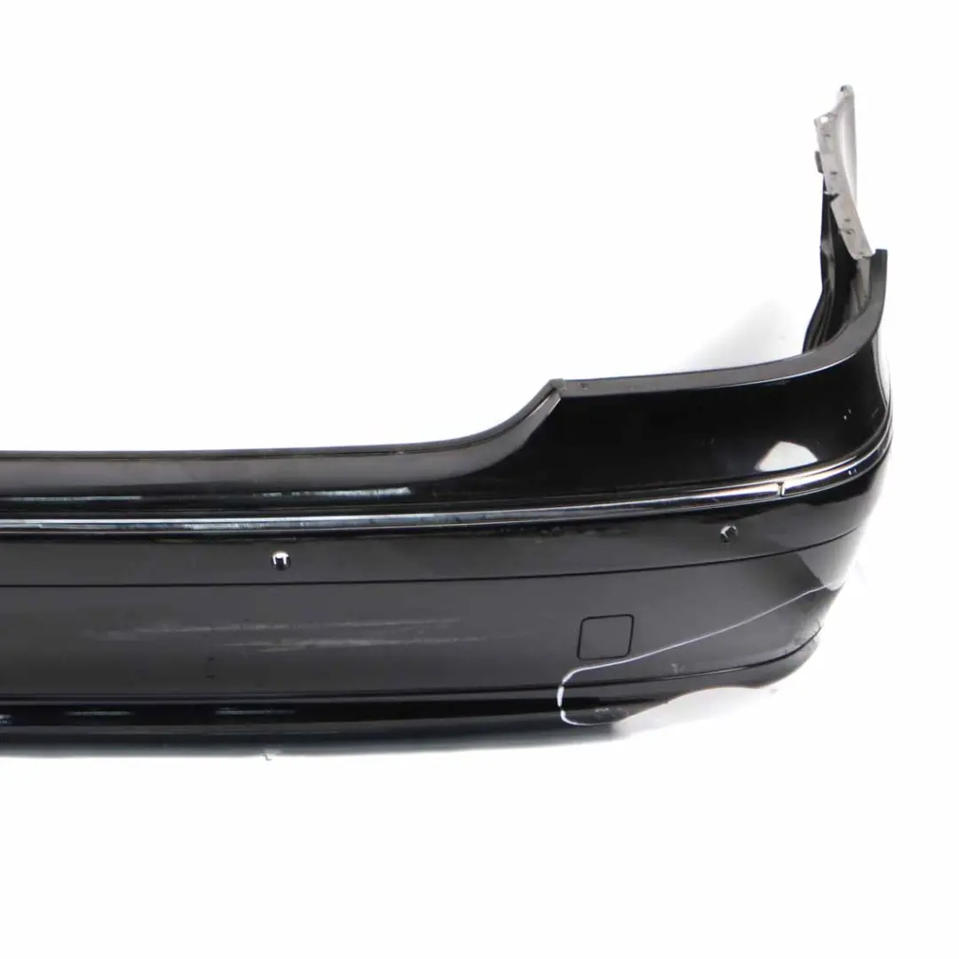Mercedes W211 Rear Bumper Trim Panel Cover Obsidian Black Metallic - 197 - SKU A2118804140-OB - Part number A2118804140