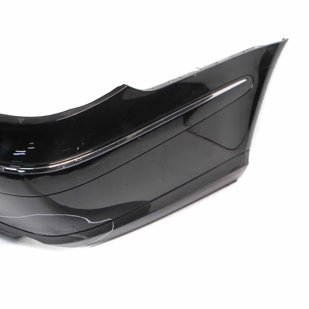 Mercedes W211 Rear Bumper Trim Panel Cover Obsidian Black Metallic - 197 - SKU A2118804140-OB - Part number A2118804140