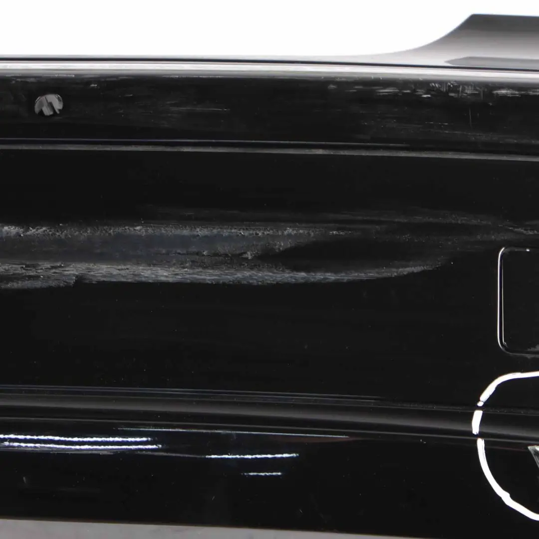 Mercedes W211 Rear Bumper Trim Panel Cover Obsidian Black Metallic - 197 - SKU A2118804140-OB - Part number A2118804140