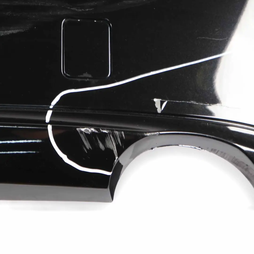 Mercedes W211 Rear Bumper Trim Panel Cover Obsidian Black Metallic - 197 - SKU A2118804140-OB - Part number A2118804140