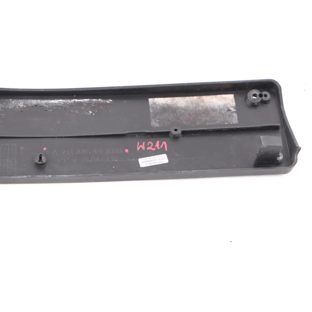 Mercedes W211 Front Bumper License Number Plate Holder Mount - SKU A2118850181 - Part number A2118850181