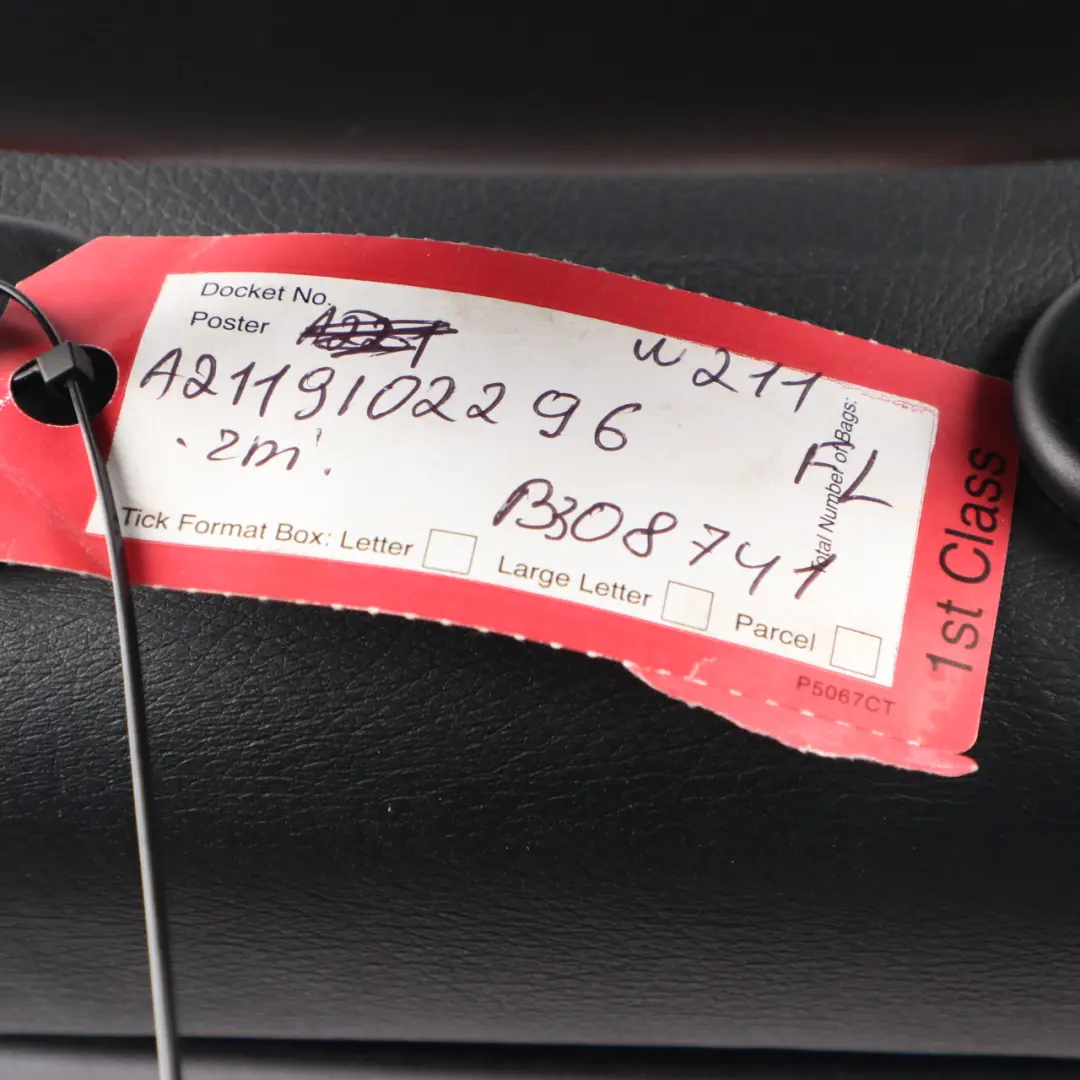 Front Seat Mercedes W211 Left N/S Leather Nappa Black Semi-Aniline to with Part number A2119102296 Front Seat Mercedes W211 Left N/S Leather Nappa Black Semi-Aniline - SKU A2119102296-2 - Part number A2119102296