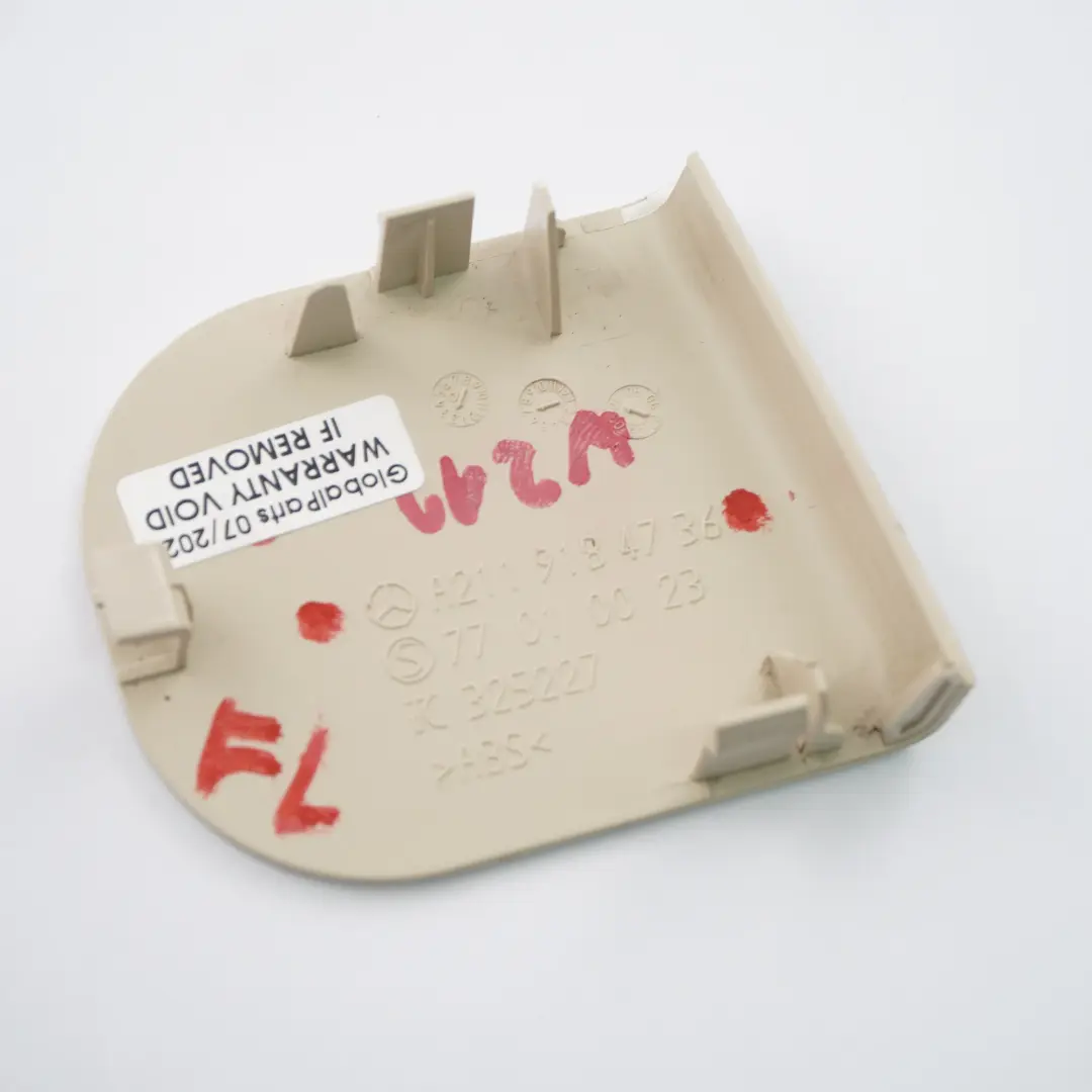  Tapiceria Asiento Delantero Mercedes W211 W219 Izquierdo Tapa Beige - SKU A2119184736 - Número de pieza A2119184736
