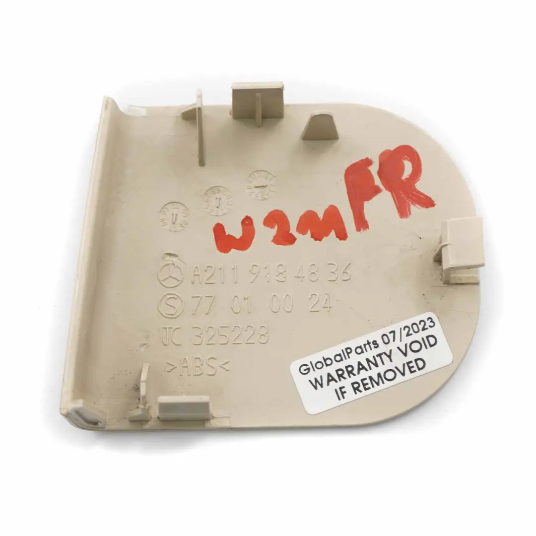  Front Seat Trim Mercedes W211 W219 Panel Right O/S Cover Beige - SKU A2119184836 - Part number A2119184836