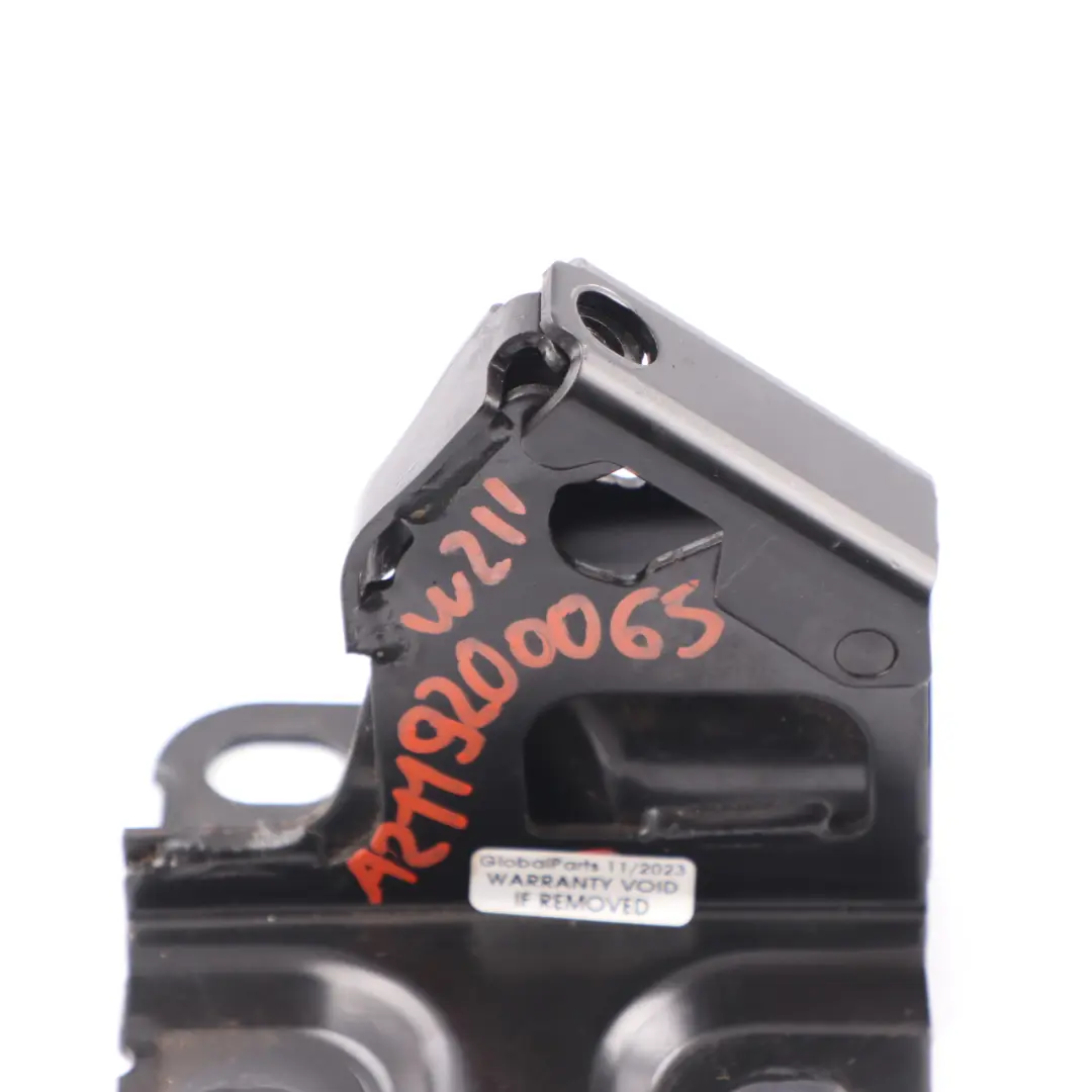 Backrest Lock Bracket Left N/s Hinge Catch to Mercedes W211 Rear Seat with Part number A2119200065 Mercedes W211 Rear Seat Backrest Lock Bracket Left N/s Hinge Catch - SKU A2119200065 - Part number A2119200065