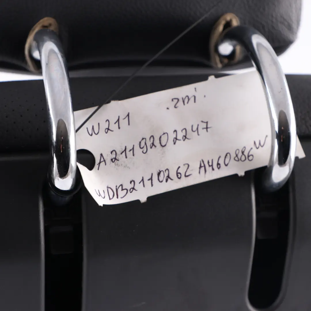  Heated Rear Backrest Mercedes W211 Rear Seat Right O/S Leather Nappa Black - SKU A2119202247 - Part number A2119202247