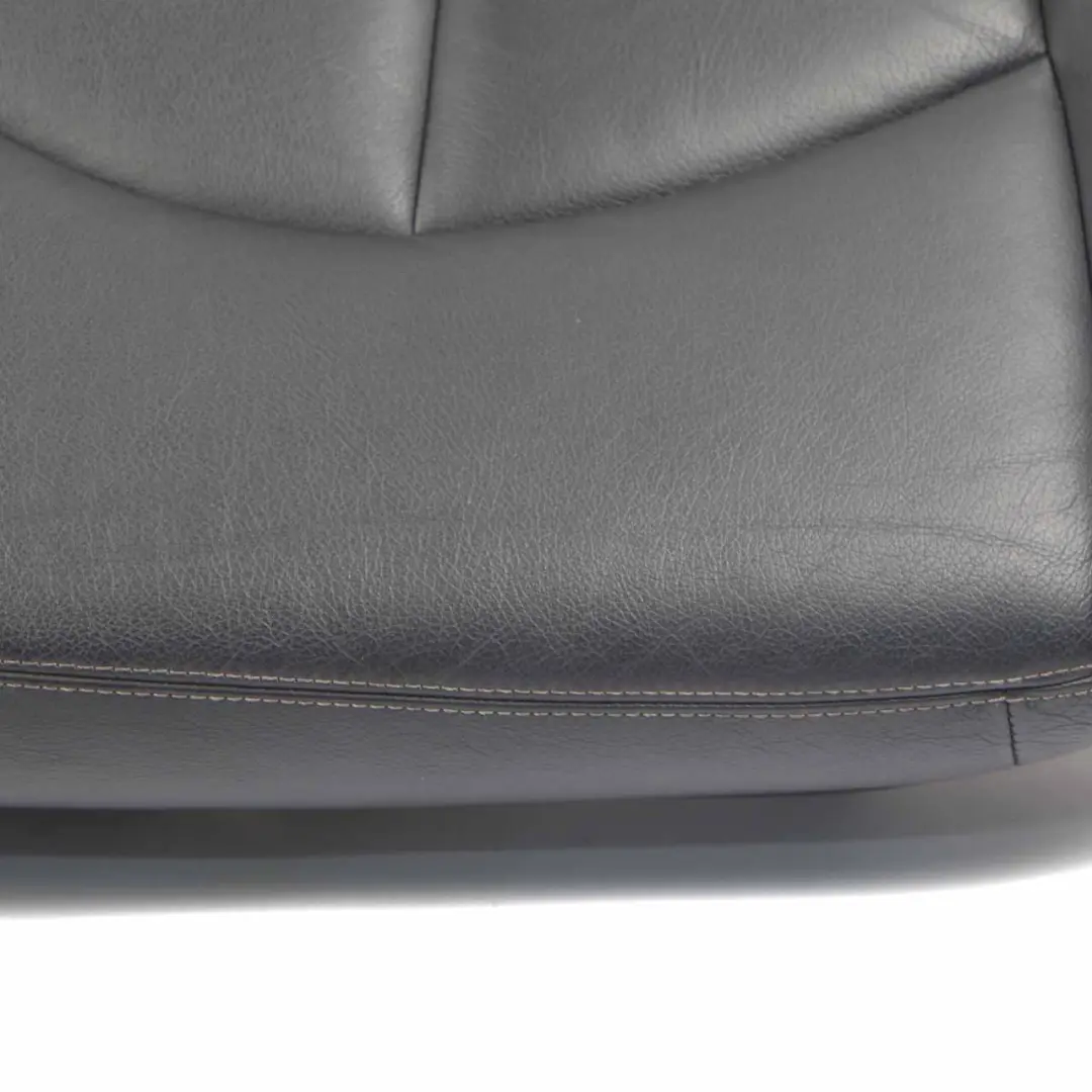 Mercedes W211 Rear Seat Bench Saloon Couch Cover Leather Nappa Amaretta Black - SKU A2119206637 - Part number A2119200646