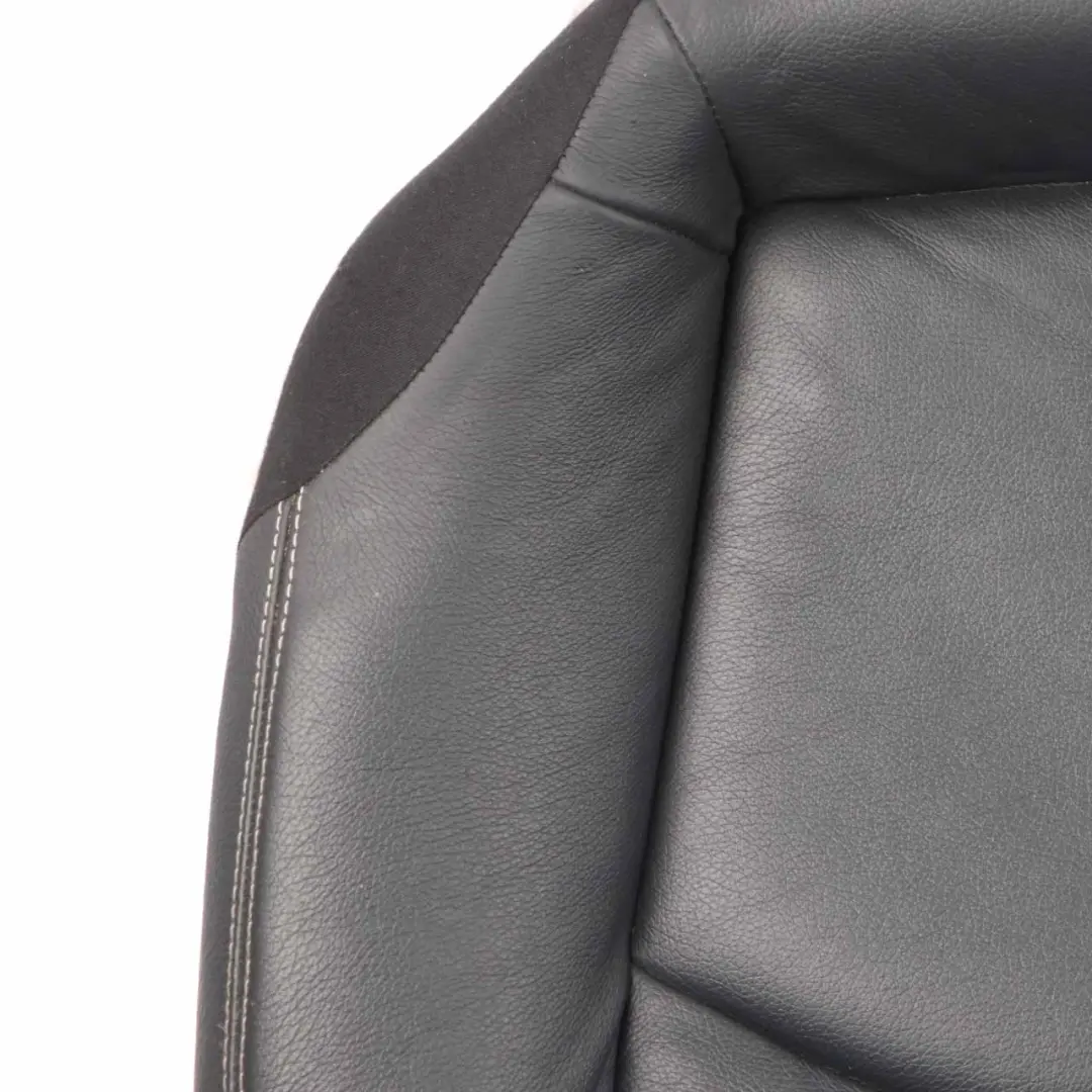 Mercedes W211 Rear Seat Bench Saloon Couch Cover Leather Nappa Amaretta Black - SKU A2119206637 - Part number A2119200646