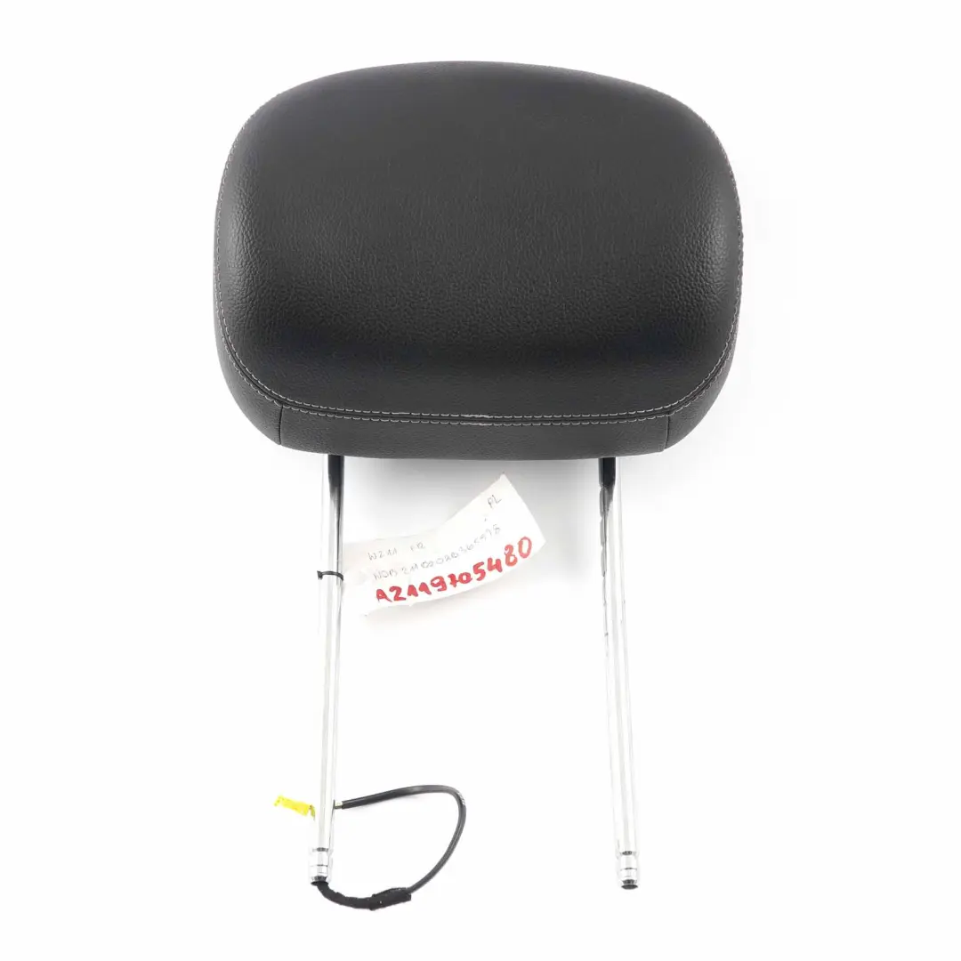 Headrest Front Left Right Seat N/O/S Imitation Leather Black to Mercedes W211 with Part number A2119705480 Mercedes W211 Headrest Front Left Right Seat N/O/S Imitation Leather Black - SKU A2119705480 - Part number A2119705480