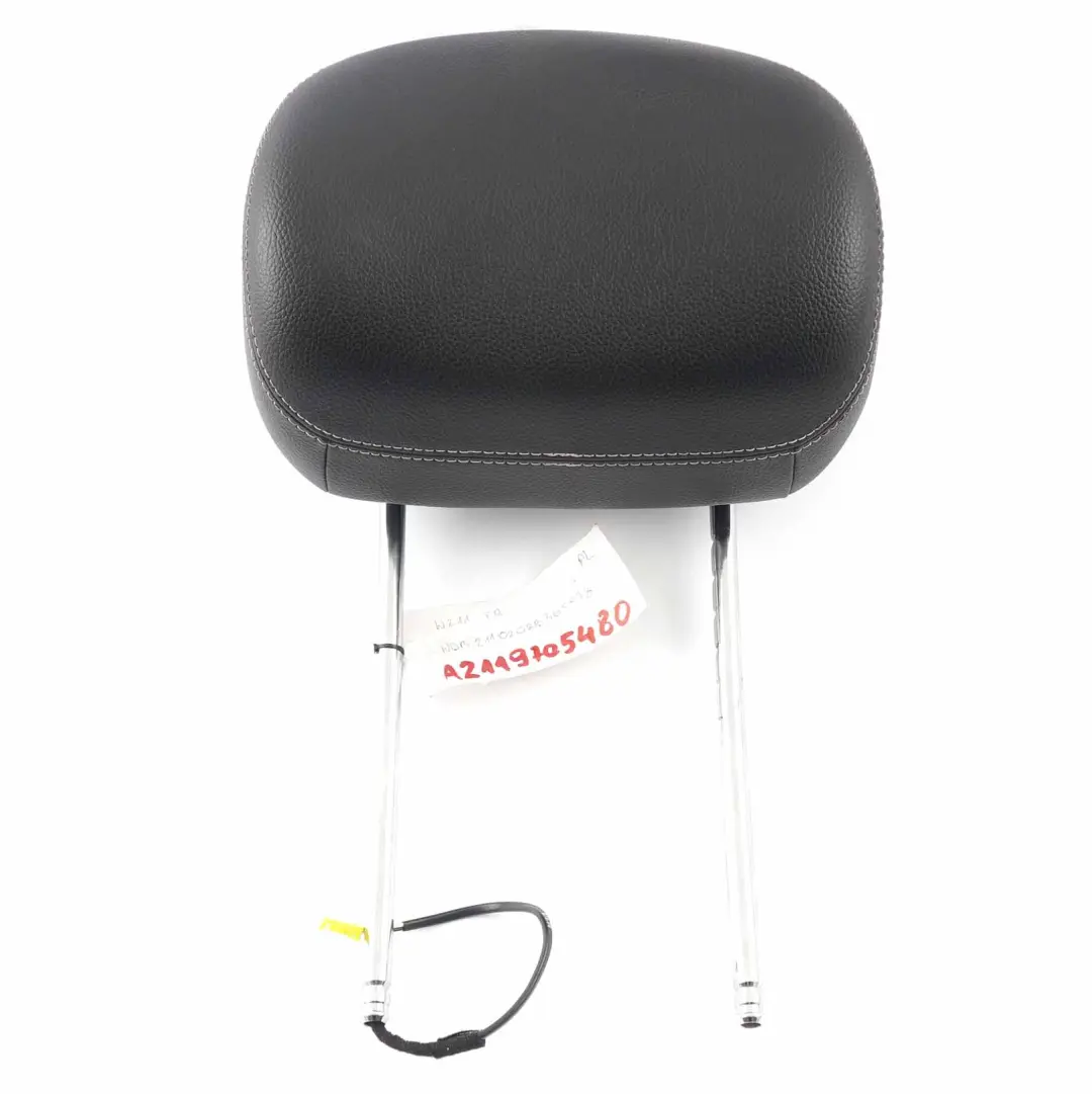 Mercedes W211 Headrest Front Left Right Seat N/O/S Imitation Leather Black - SKU A2119705480 - Part number A2119705480