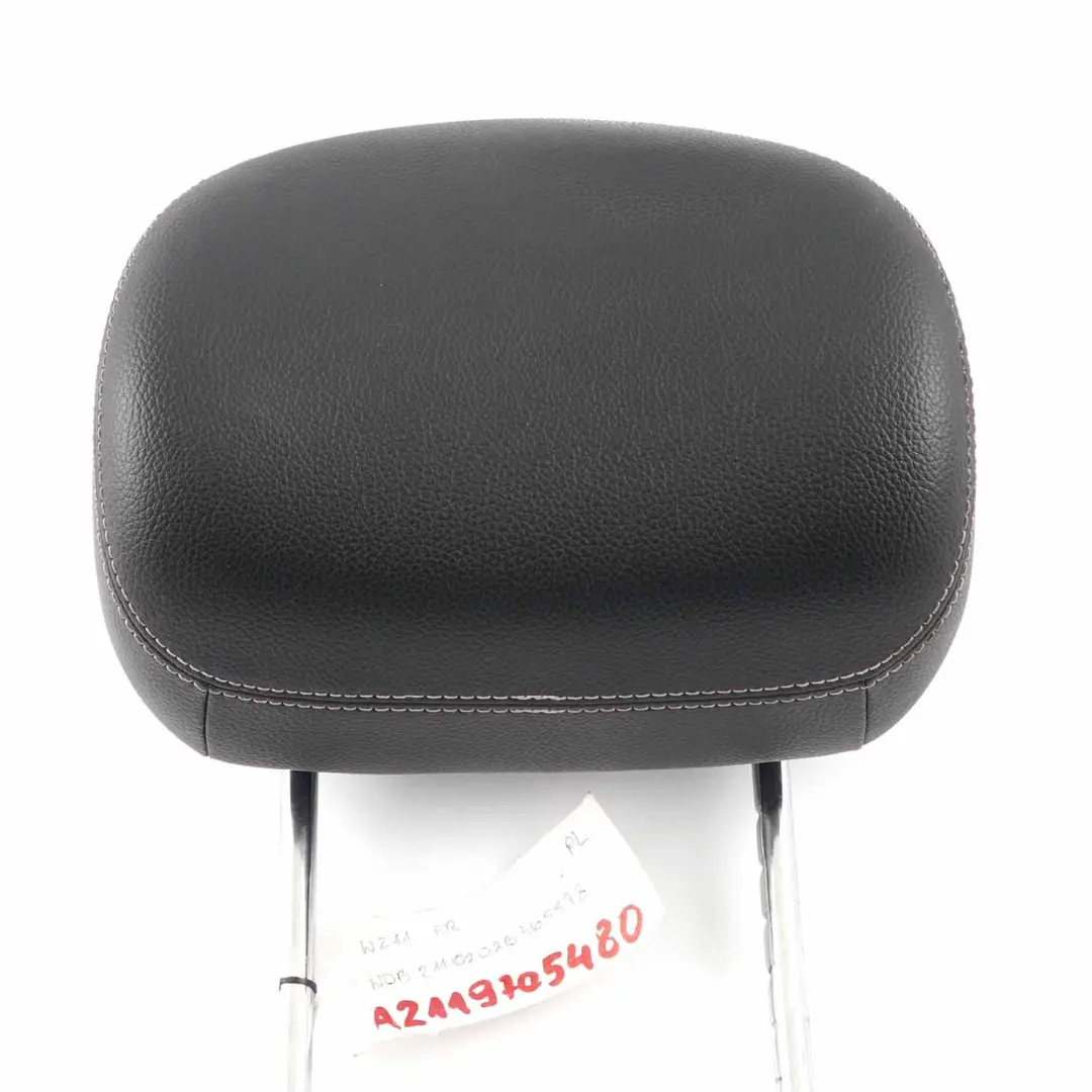 Mercedes W211 Headrest Front Left Right Seat N/O/S Imitation Leather Black - SKU A2119705480 - Part number A2119705480