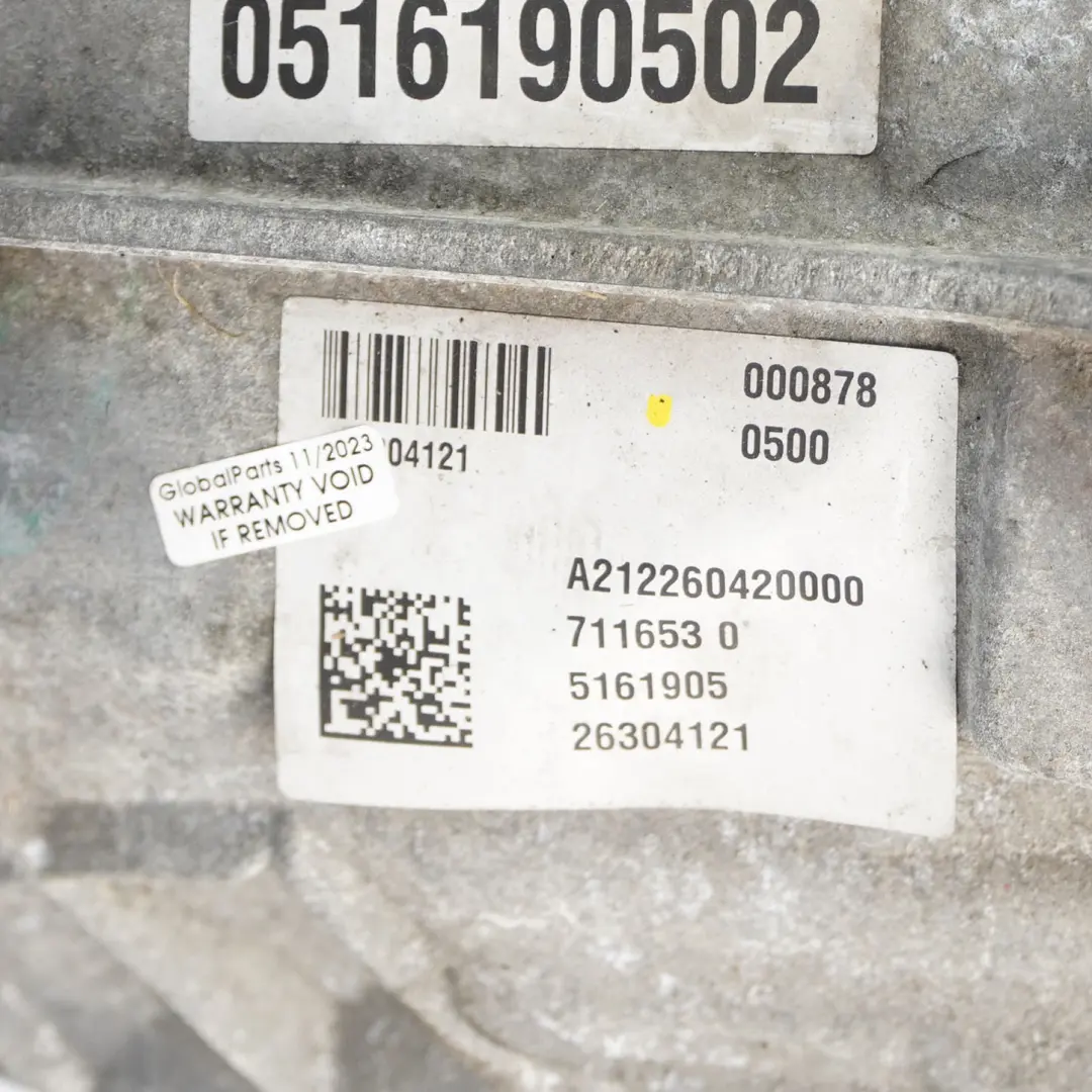 Manual Gearbox Mercedes W204 W212 6 Speed 711653 711.653 WARRANTY - SKU A2122604200 - Part number A2122604200