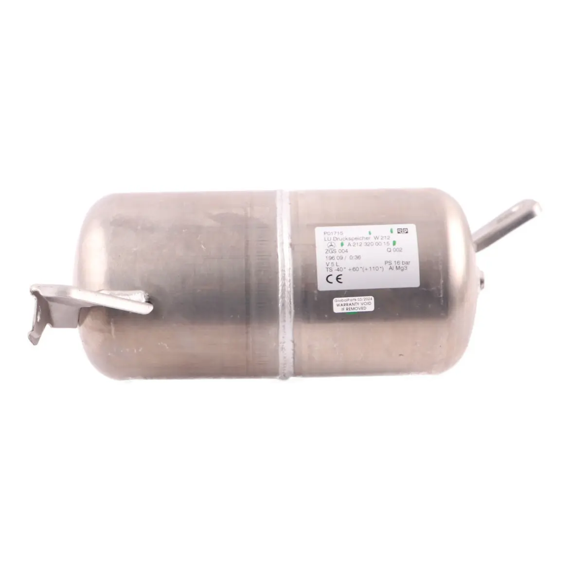 Reservoir Mercedes W212 Air Suspension System Pressure Reservoir A2123200015