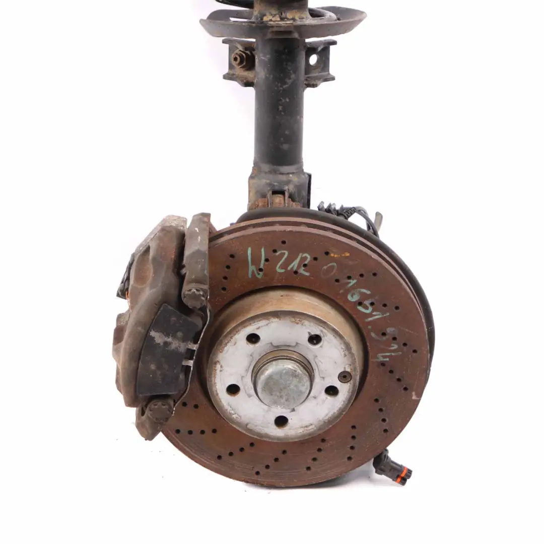 Front Right O/S AMG Suspension Leg Brake Disc Wheel Hub to Mercedes W212 E 250 CDI with Part number A2123201238 Mercedes W212 E 250 CDI Front Right O/S AMG Suspension Leg Brake Disc Wheel Hub - SKU A2123201238-4 - Part number A2123201238