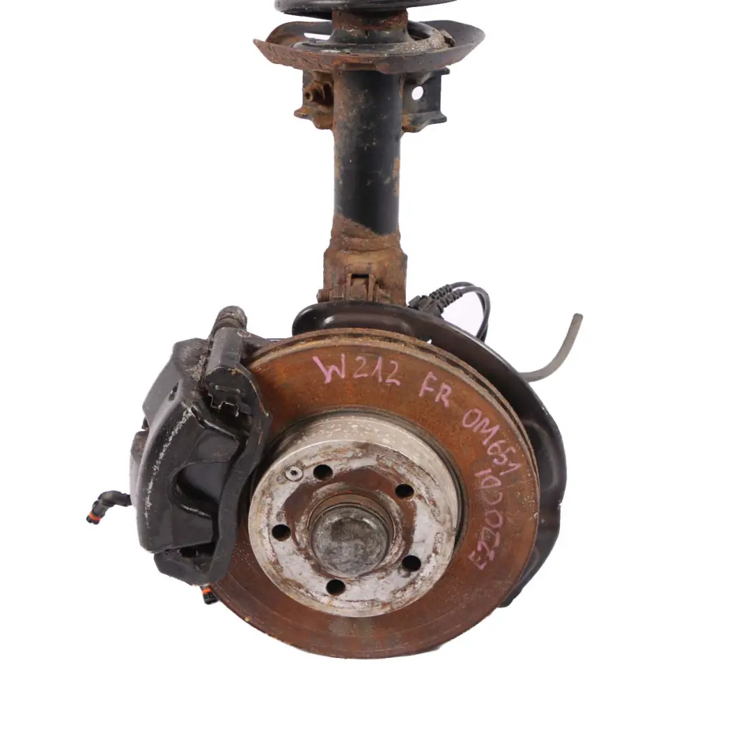 Mercedes W212 E 220 CDI Front Right O/S Suspension Leg Brake Disc Wheel Hub - SKU A2123203913 - Part number A2123203913