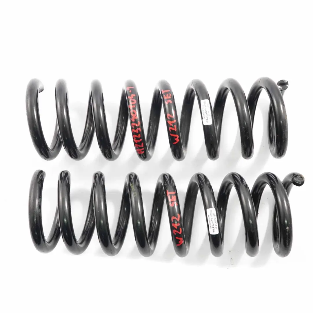 Coil Spring Rear Axle Suspension Spring Set Saloon to Mercedes W212 with Part number A2123240104 Mercedes W212 Coil Spring Rear Axle Suspension Spring Set Saloon - SKU A2123240104 - Part number A2123240104