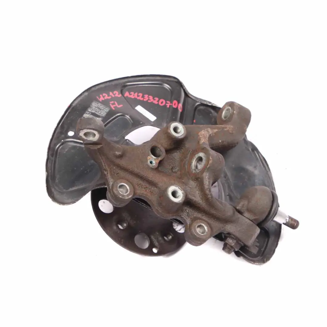 Carrier Front Left N/S Axle Suspension Wheel Hub Mount to Mercedes W212 Wheel with Part number A2123320700 Mercedes W212 Wheel Carrier Front Left N/S Axle Suspension Wheel Hub Mount - SKU A2123320700 - Part number A2123320700