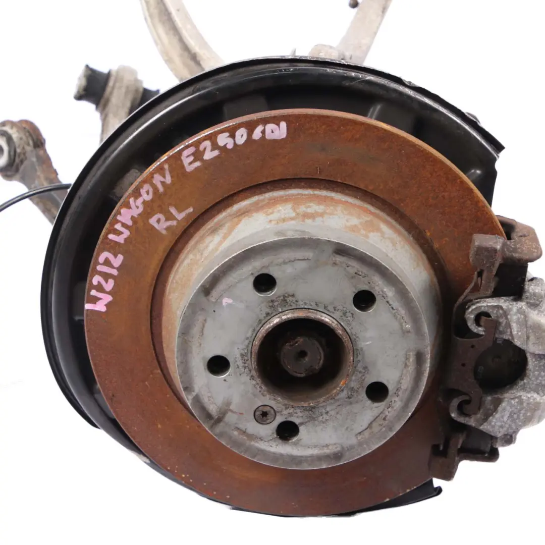 Mercedes W212 250 CDI Suspension arrière gauche Jambe Ressort Moyeu Frein Disque - SKU A2123500141-1 - Numéro de pièce A2123500141
