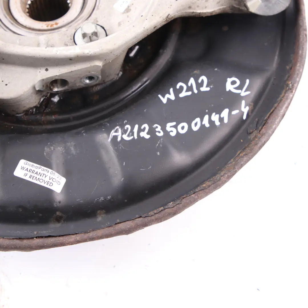 Mercedes W212 Support roue arrière gauche moyeu roue suspension - SKU A2123500141-4 - Numéro de pièce A2123500141