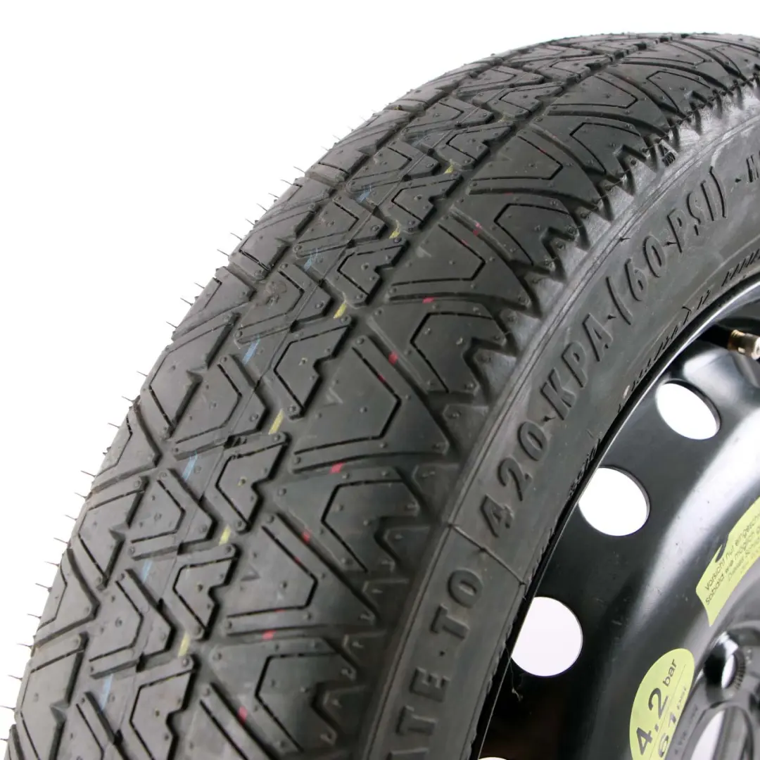 Ersatz Rad Stahl R17 Bereifung Continental 155/70 für Mercedes W212 mit Teilenummer A2124000002 Mercedes W212 Ersatz Rad Stahl R17 Bereifung Continental 155/70 - SKU A2124000002 - Teilenummer A2124000002