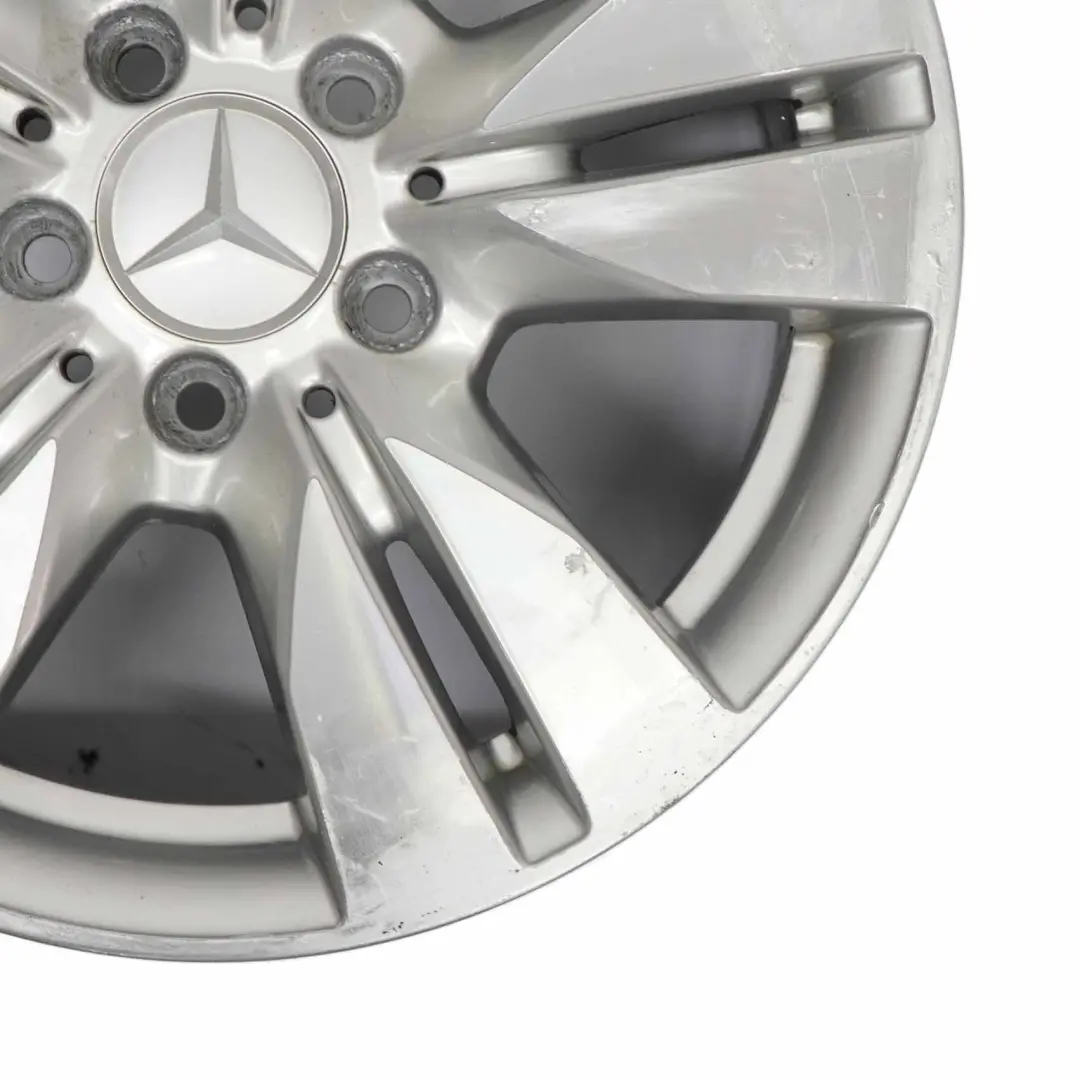 Alloy Wheel Rim 5-Double Spoke 16" ET:46 8J to Mercedes W212 Silver with Part number A2124010202 Mercedes W212 Silver Alloy Wheel Rim 5-Double Spoke 16" ET:46 8J - SKU A2124010202-4 - Part number A2124010202