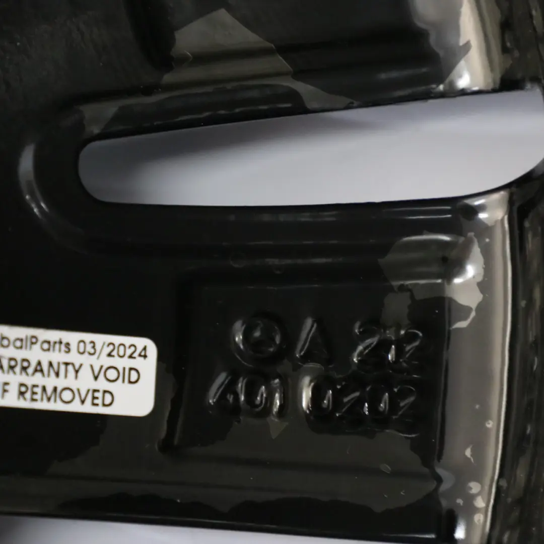  Llanta aleación negra Mercedes W212 de 5 radios dobles 16" ET:46 8J - SKU A2124010202-5 - Número de pieza A2124010202