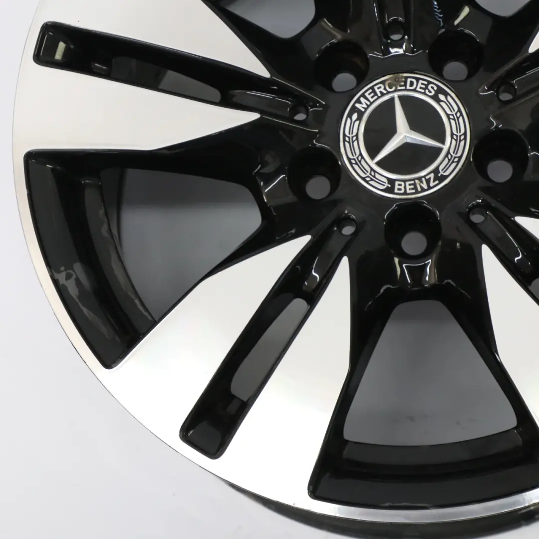 Jante alliage noire à 5 doubles branches 16" ET:46 8J Mercedes W212 - SKU A2124010202-5 - Numéro de pièce A2124010202