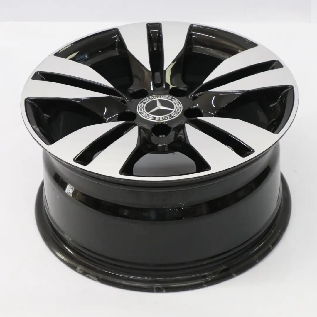 Mercedes W212 Cerchio in lega nero a 5 doppie razze 16" ET:46 8J - SKU A2124010202-5 - Numero di parte A2124010202