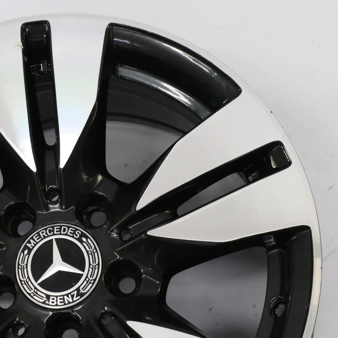 Mercedes W212 Cerchio in lega nero a 5 doppie razze 16" ET:46 8J - SKU A2124010202-6 - Numero di parte A2124010202