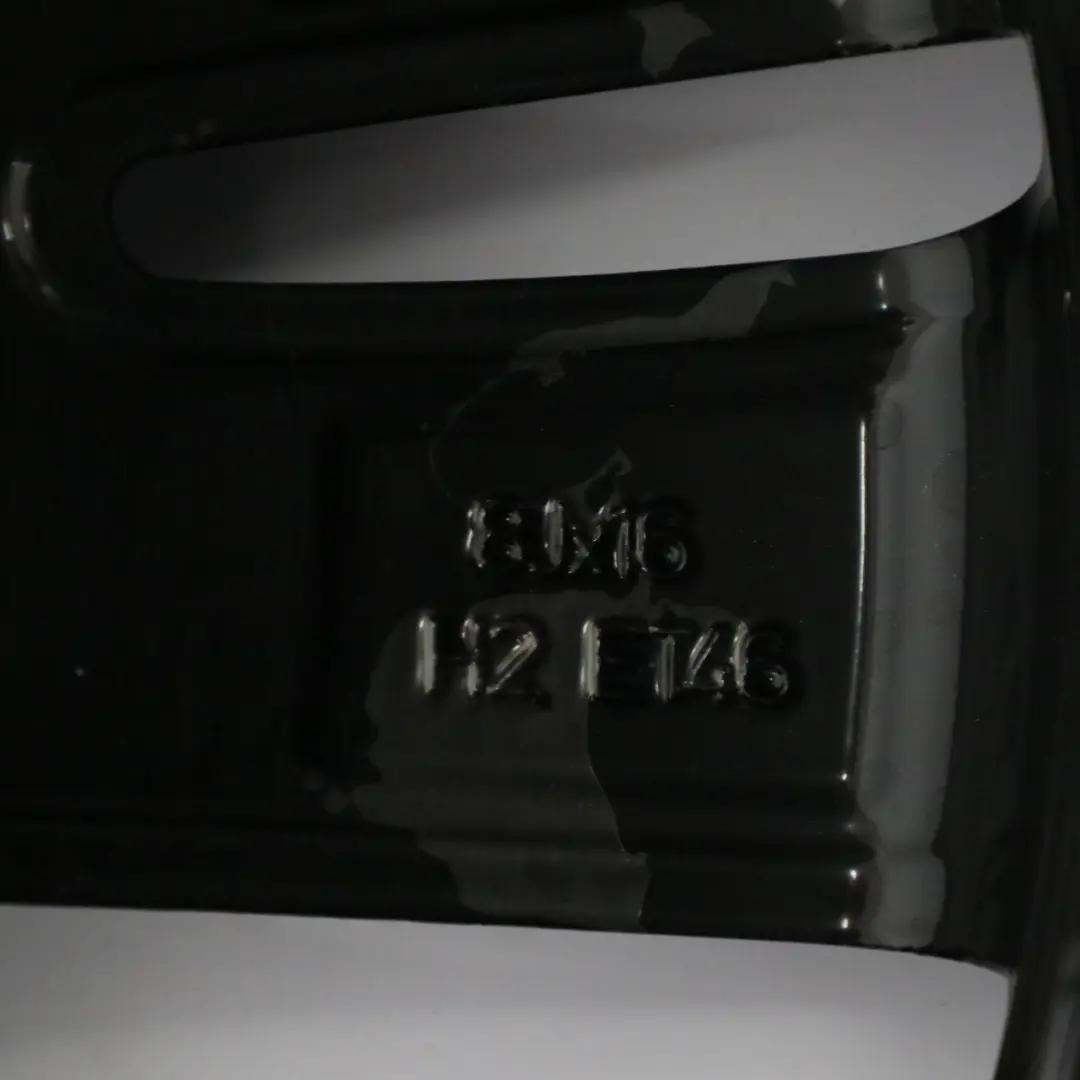 Alloy Wheel Rim 5-Double Spoke 16" ET:46 8J to Mercedes W212 Black with Part number A2124010202 Mercedes W212 Black Alloy Wheel Rim 5-Double Spoke 16" ET:46 8J - SKU A2124010202-7 - Part number A2124010202