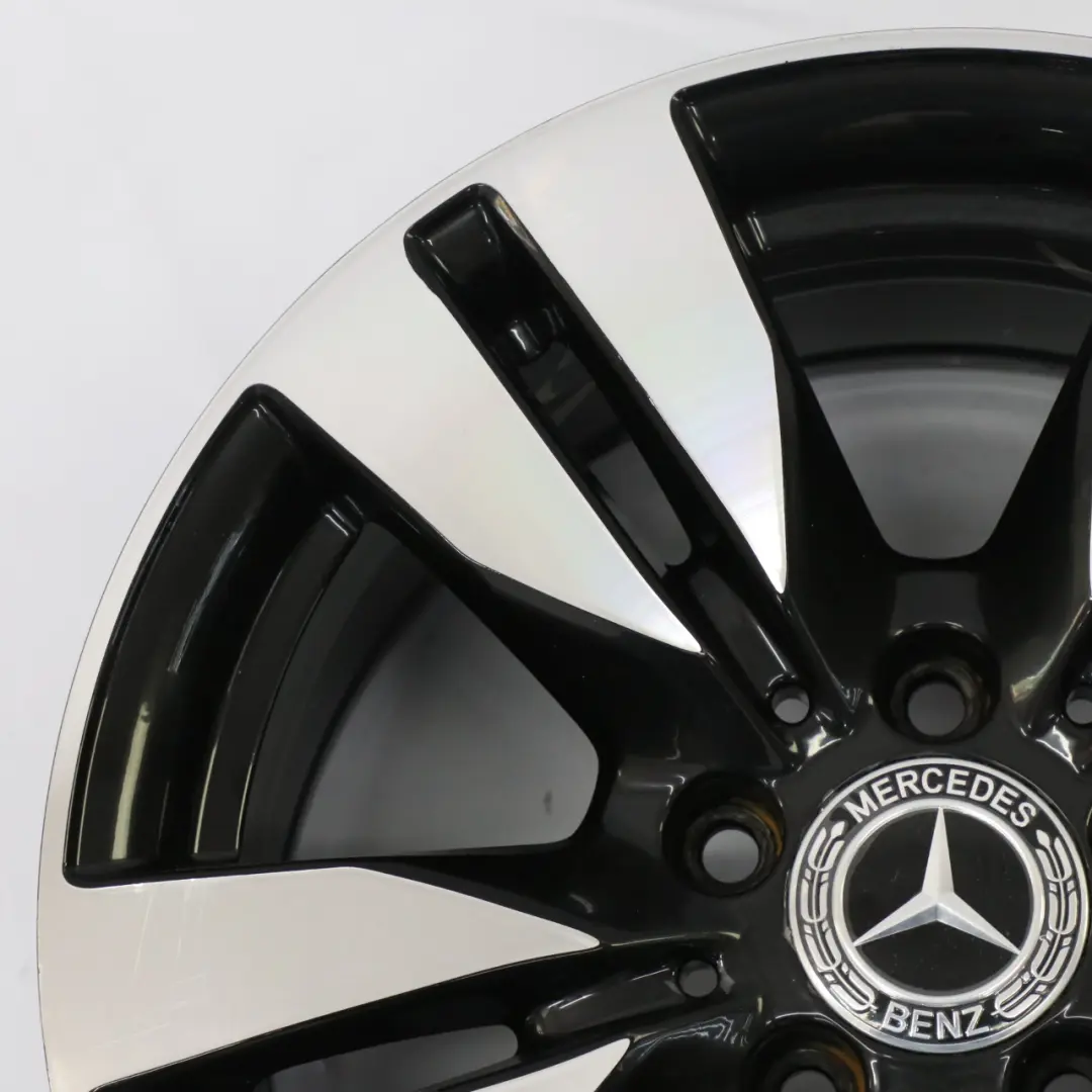 Alloy Wheel Rim 5-Double Spoke 16" ET:46 8J to Mercedes W212 Black with Part number A2124010202 Mercedes W212 Black Alloy Wheel Rim 5-Double Spoke 16" ET:46 8J - SKU A2124010202-7 - Part number A2124010202