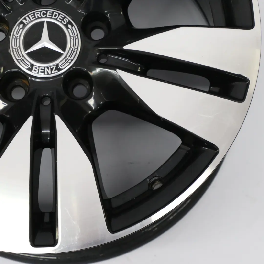 Alloy Wheel Rim 5-Double Spoke 16" ET:46 8J to Mercedes W212 Black with Part number A2124010202 Mercedes W212 Black Alloy Wheel Rim 5-Double Spoke 16" ET:46 8J - SKU A2124010202-7 - Part number A2124010202