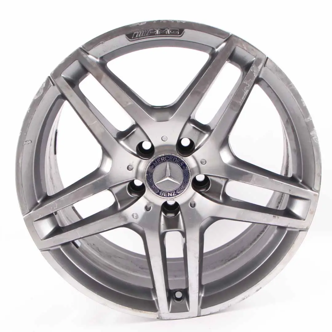 Alloy Rim 5-Double Spoke 18" ET:54 9J to Mercedes W212 AMG Rear Wheel with Part number A2124010400 Mercedes W212 AMG Rear Wheel Alloy Rim 5-Double Spoke 18" ET:54 9J - SKU A2124010400-2 - Part number A2124010400
